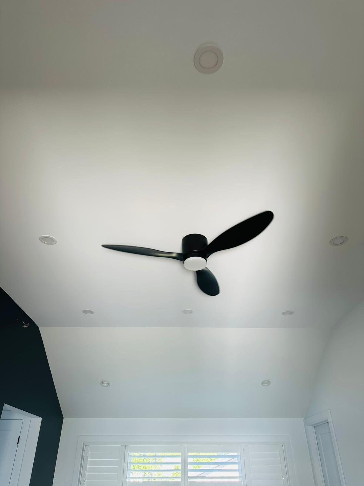 Ceiling fan installation